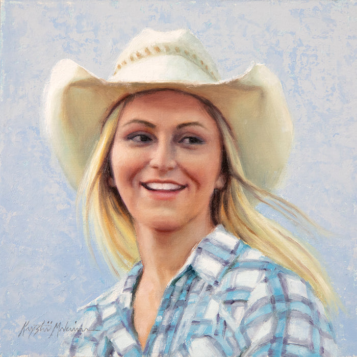 All American Girl ~ 8"x8"