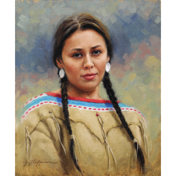 Baalaasdeeta - Kind-hearted, Crow ~ 12" x 10" ~ Santa Fe Trails