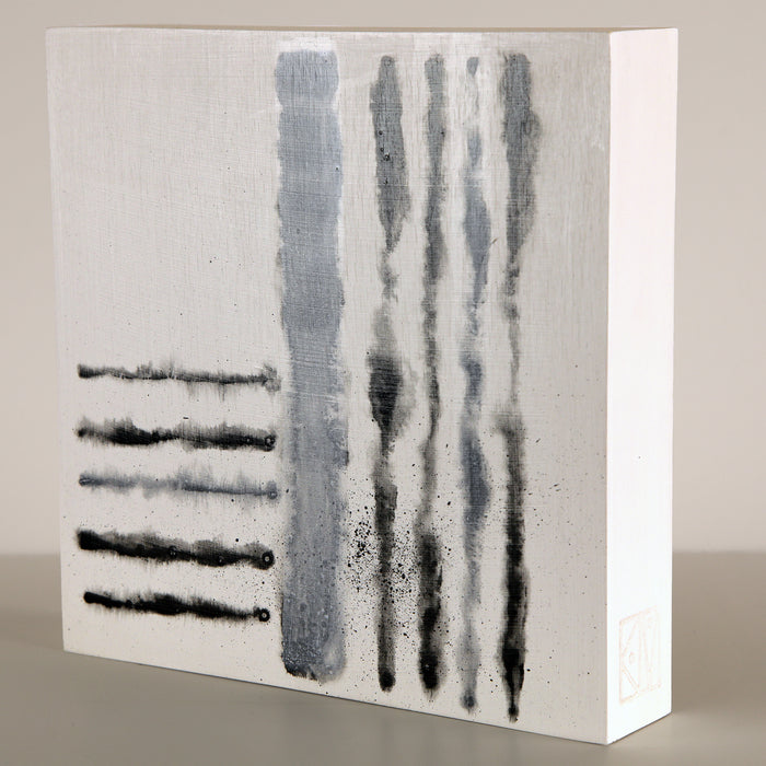 Black and White Earth Energy Study 2 ~ 8"x8"