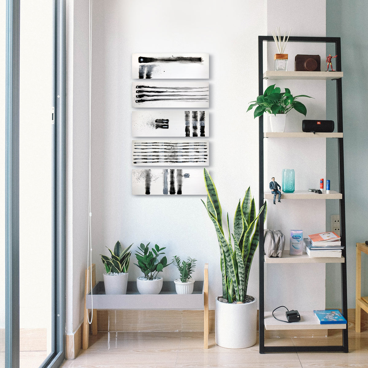 Life in Five Panels ~ 4"x12" x 5 panels ~ Arise Fine Art