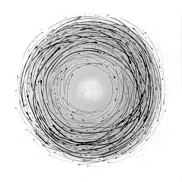 Nest 2 Black On White  ~ Print