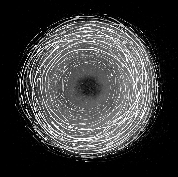 Nest 2 White On Black  ~ Print