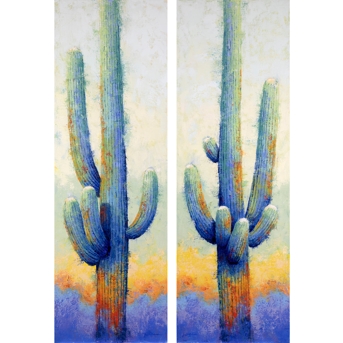 Saguaro Pair ~ Print