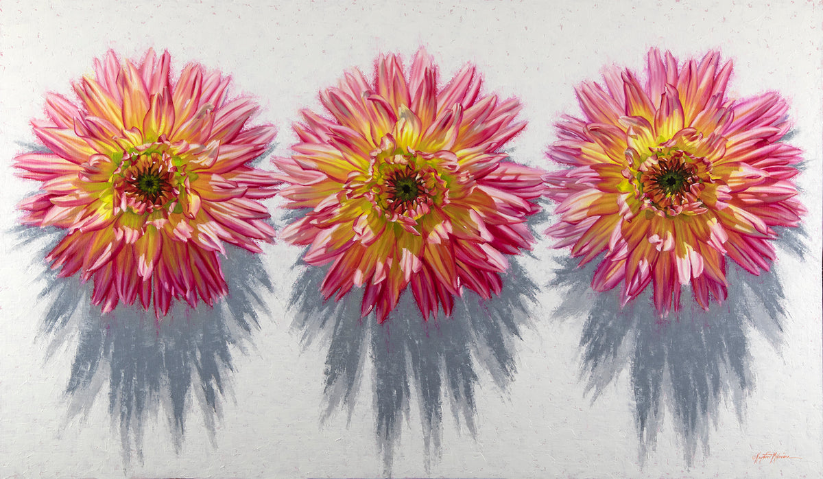 SOLD ~ Triple Happiness ~ 28"x48"