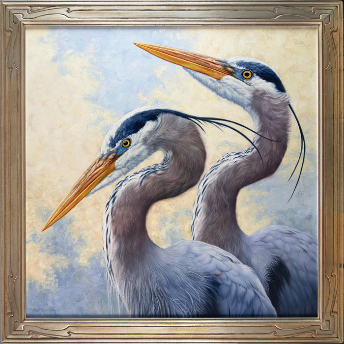 Heron Harmony 36" x 36"~ Quest for the West