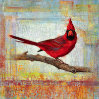 Sold - Lucky Charm - Cardinal 12"x12" ~ Quest for the West