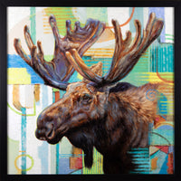 Moose Crossing ~ 36"x36" ~ Mountain Trails Galleries