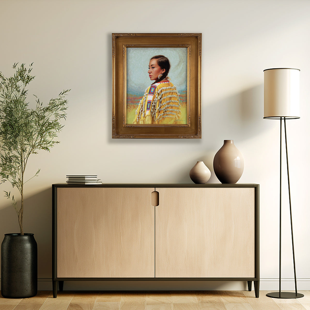 Nestonevaoo'e - Wind Sounds Woman, Cheyenne ~ 20"x16"