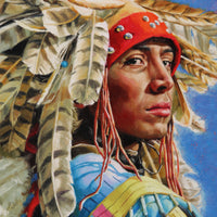 Owl Spirit Hunts the Blue Moon  30" x 30" ~ Illume Gallery West
