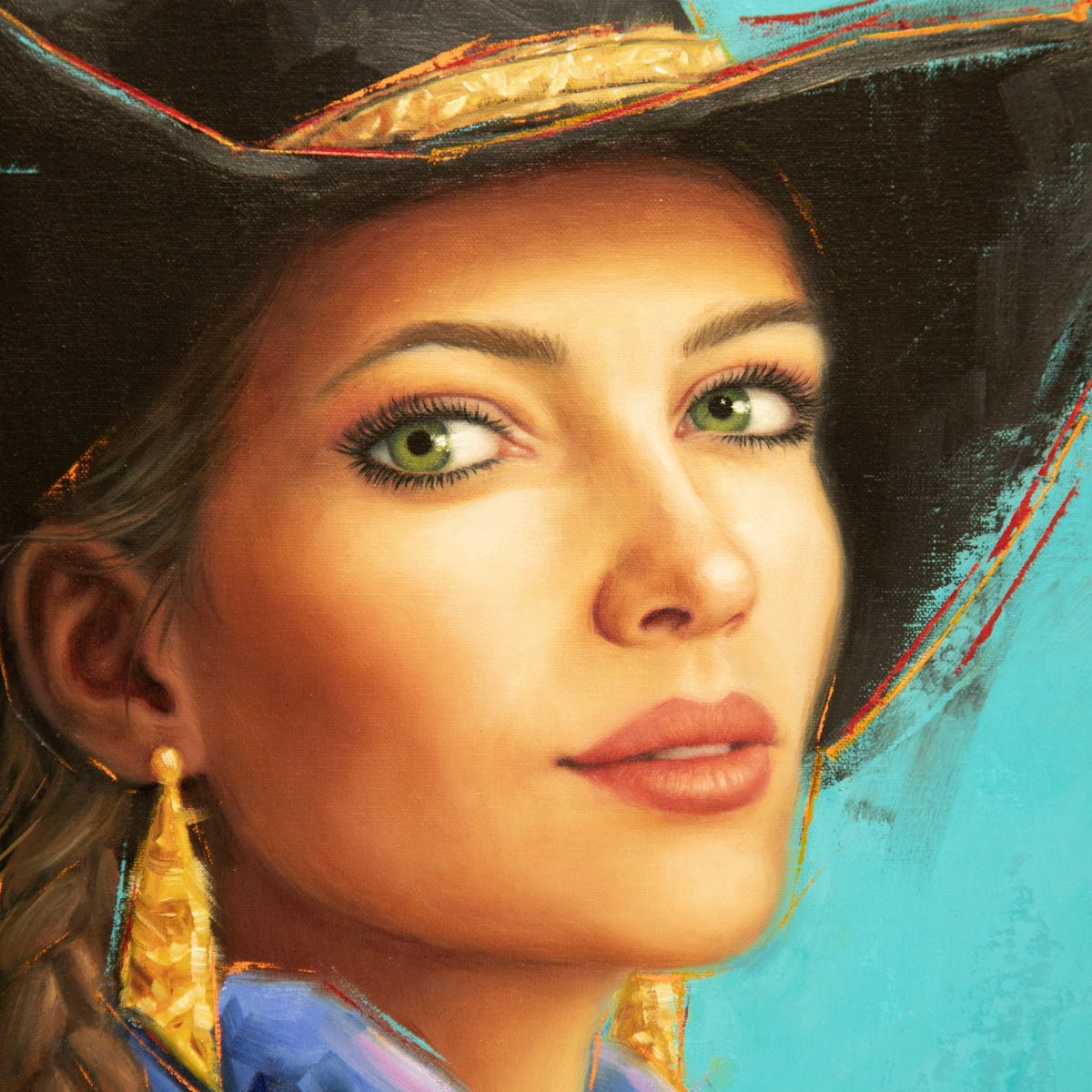 Turquoise ~ 30"x24" ~ Quest For The West