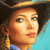 Turquoise ~ 30"x24" ~ Quest For The West