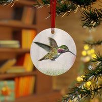 Nectar Hummingbird Metal Christmas Ornament