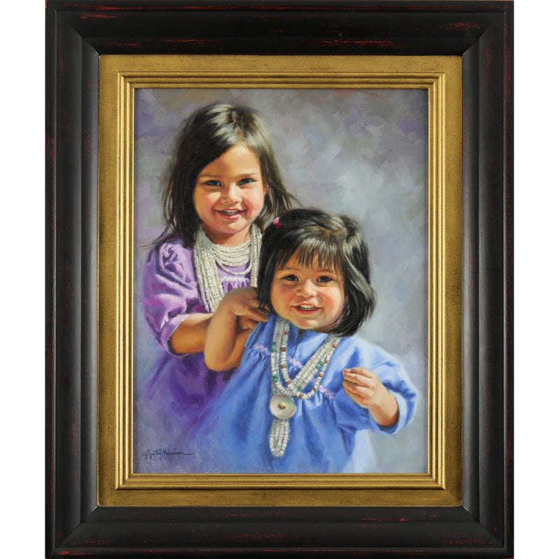 SOLD Apache Sisters ~ 18" x 14"