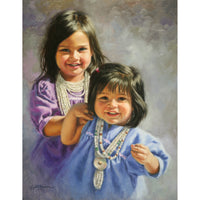 SOLD Apache Sisters ~ 18" x 14"