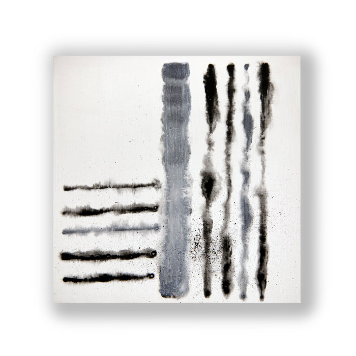 Black and White Earth Energy Study 2 ~ 8"x8"
