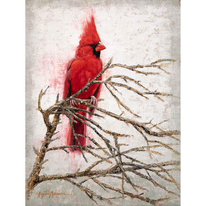 SOLD ~ Desert Cardinal ~ 12"x9"