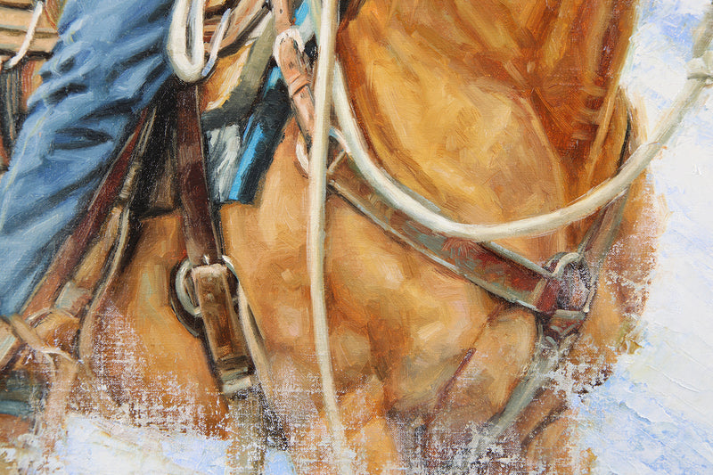 Hold The Line ~ 20"x20" ~ Big Horn Galleries