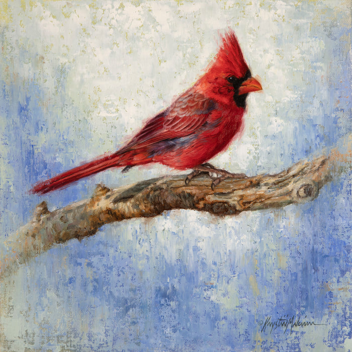 SOLD ~ Summer Cardinal ~ 12"x12"