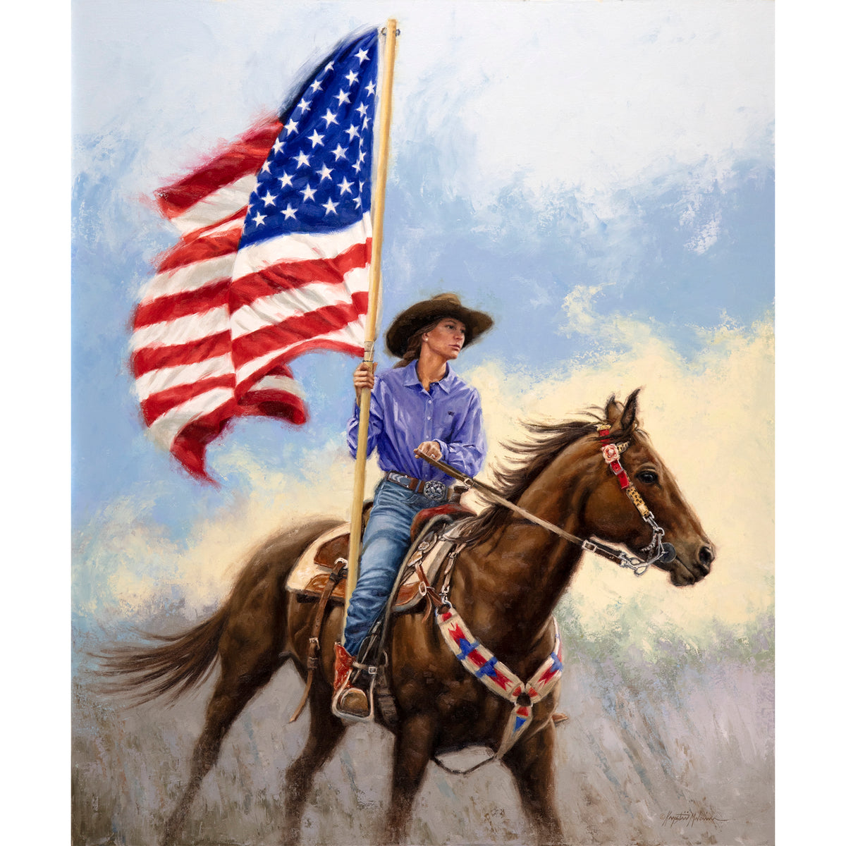 O'er The Land of The Free ~ 36"x30" ~ Big Horn Galleries