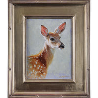 SOLD ~ Pink Ears - Whitetail Fawn  12"x9"