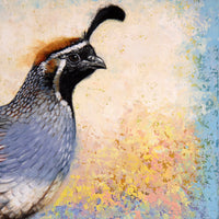 SOLD Quail Quest ~ 9"x12" ~ American Miniatures at Settlers West Galleries