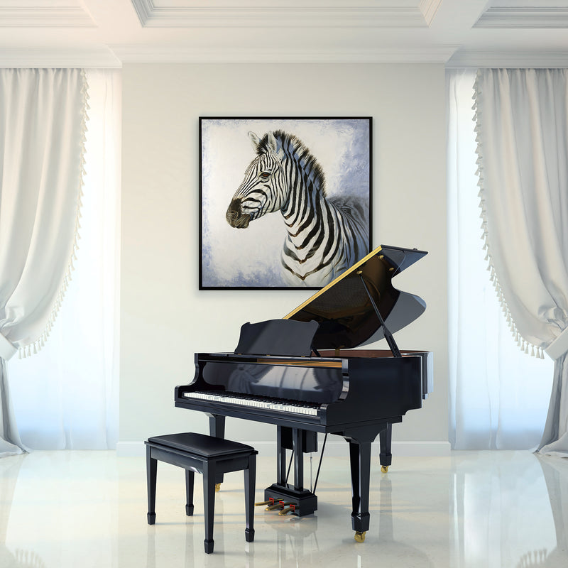 Zebra Dazzle ~ 48"x48" ~ Sanders Galleries