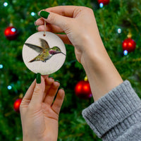Nectar Hummingbird Ceramic Ornament